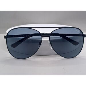 Quay Australia Women's Vivienne 60mm Oversized Black Metal Aviator Sunglasses